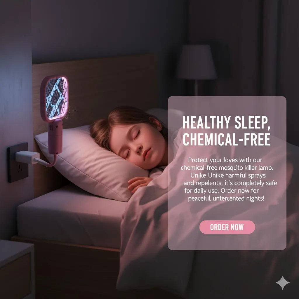 Electric Mosquito Killer Lamp Silent Safe Plug-in Black My Store 2