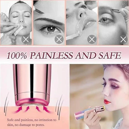 Rechargeable Women's Eyebrow Trimmer with Built-in Light