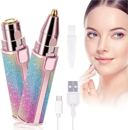 Rechargeable Women's Eyebrow Trimmer with Built-in Light